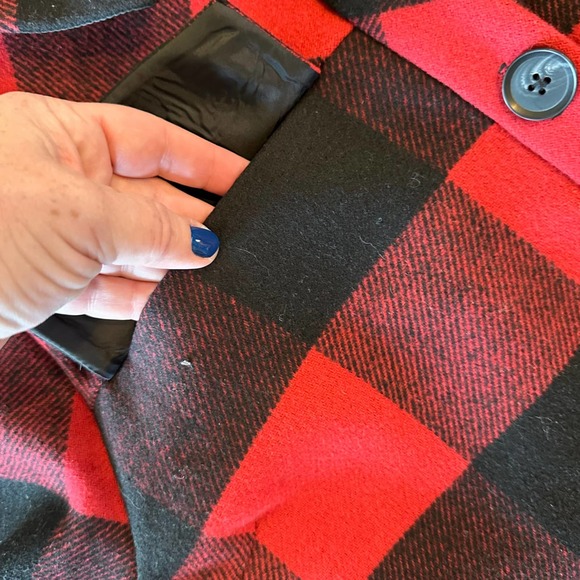 Torrid Women’s Plus Wool Longline Shacket Buffalo Checkered Print - 2X - Picture 9 of 13